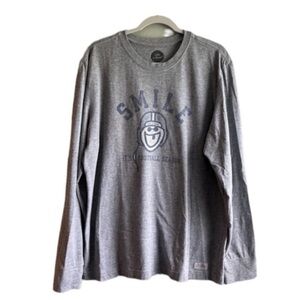 Men's Life Is Good Crusher Tee "Smile Its Football Season" - Size Large